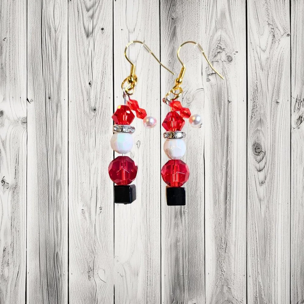 Santa earrings - Picture 2 of 3